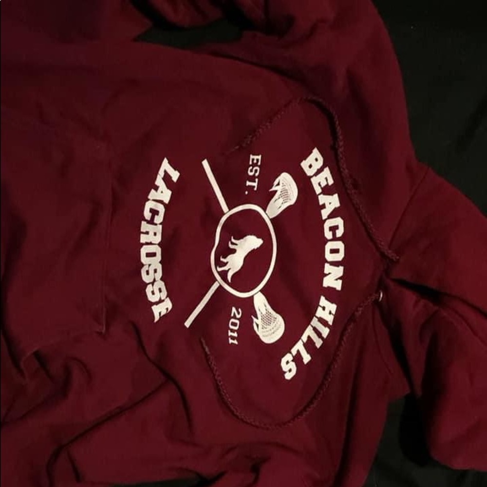 teen wolf stiles lacrosse sweatshirt